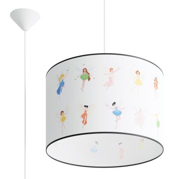 Lampadario a sospensione per bambini FAIRY 1xE27/15W/230V diametro 40 cm fata