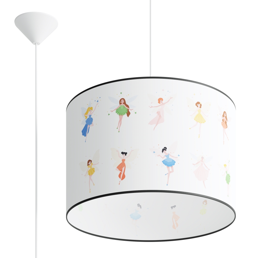 Lampadario a sospensione per bambini FAIRY 1xE27/15W/230V diametro 40 cm fata