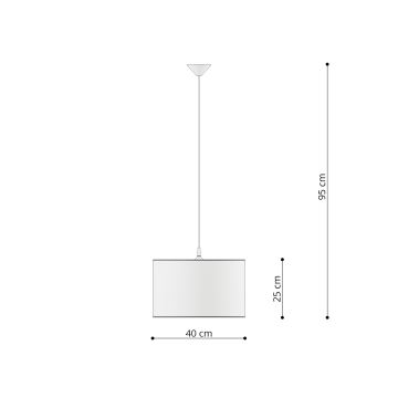 Lampadario a sospensione per bambini OWLS 1xE27/15W/230V diametro 40 cm gufi