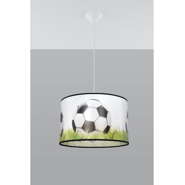 Lampadario a sospensione per bambini FOOTBALL 1xE27/15W/230V diametro 40 cm calcio