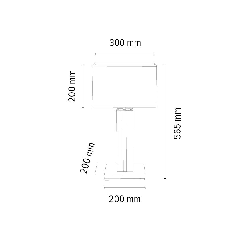 Lampada da tavolo LED dimmerabile FLAME 1xE27/40W+ LED/4,6W/230V quercia – FSC certificato