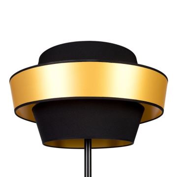 Lampada da terra PRETO GOLD 1xE27/60W/230V - certificato FSC