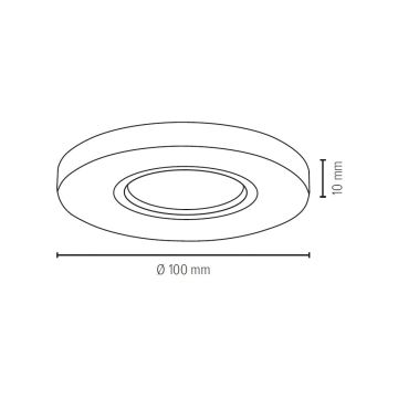 Lampada LED da incasso VITAR 1xGU10/5W/230V CRI 90 arenaria – FSC certificato