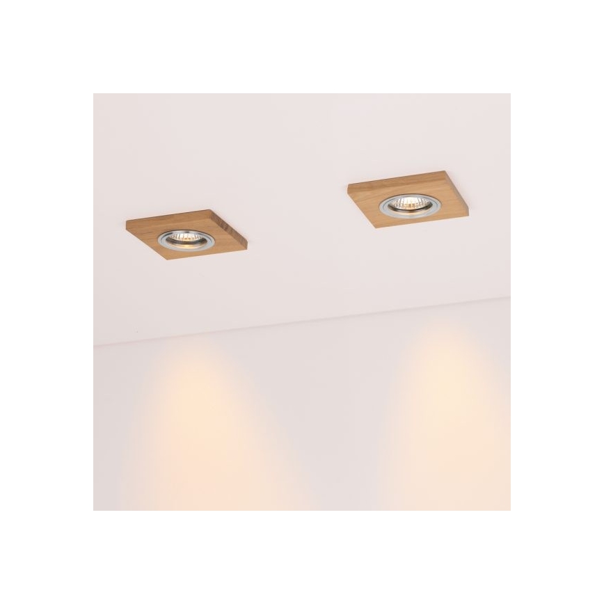 Lampada LED da incasso VITAR 1xGU10/5W/230V CRI 90 quercia – FSC certificato