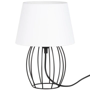 Spot-Light - Lampada da tavolo MANGOO 1xE27/40W/230V bianca/nera