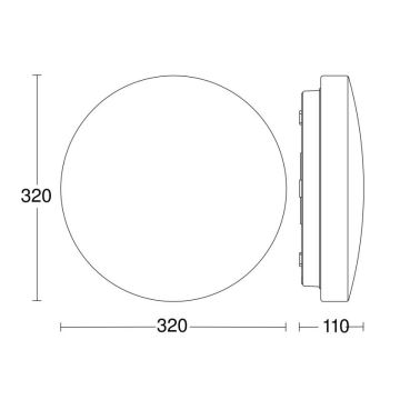 Steinel 069759-LED Plafoniera da bagno RSPROP2 LED/14,1W/230V 4000K IP54