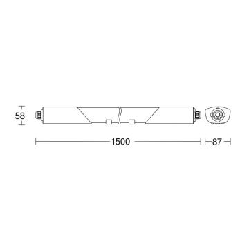 Steinel 079338 - Lampada a LED per impieghi gravosi con sensore RS PRO 5150 SC 5C LED/42W/230V IP66