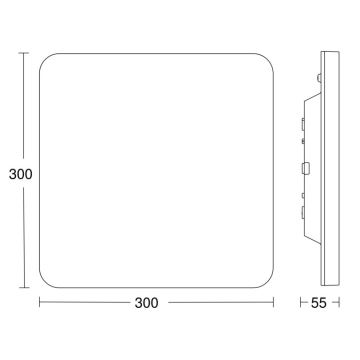 Steinel 067731- Plafoniera LED dimmerabile con sensore RS PRO R20 PLUS 15,86W/230V IP40 4000K