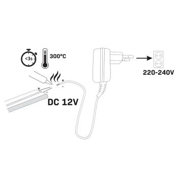 Striscia LED NEON 2 m LED/17W/12V IP65 rosa