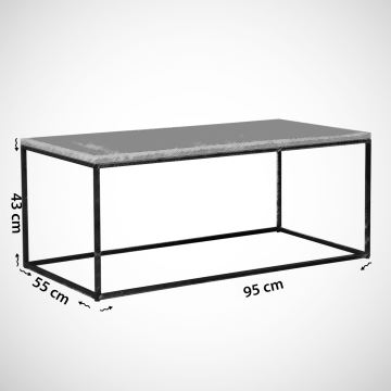 Tavolino COSCO 43x95 cm bianco