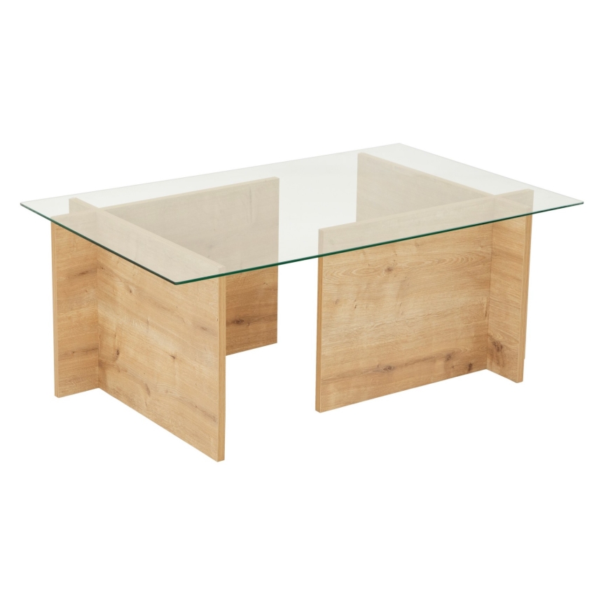 Tavolino ESCAPE 40x105 cm marrone/limpido