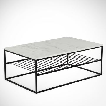 Tavolino ETNA 43x95 cm grigio/nero