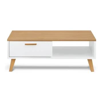 Tavolino FRISK 35x90 cm quercia/bianco