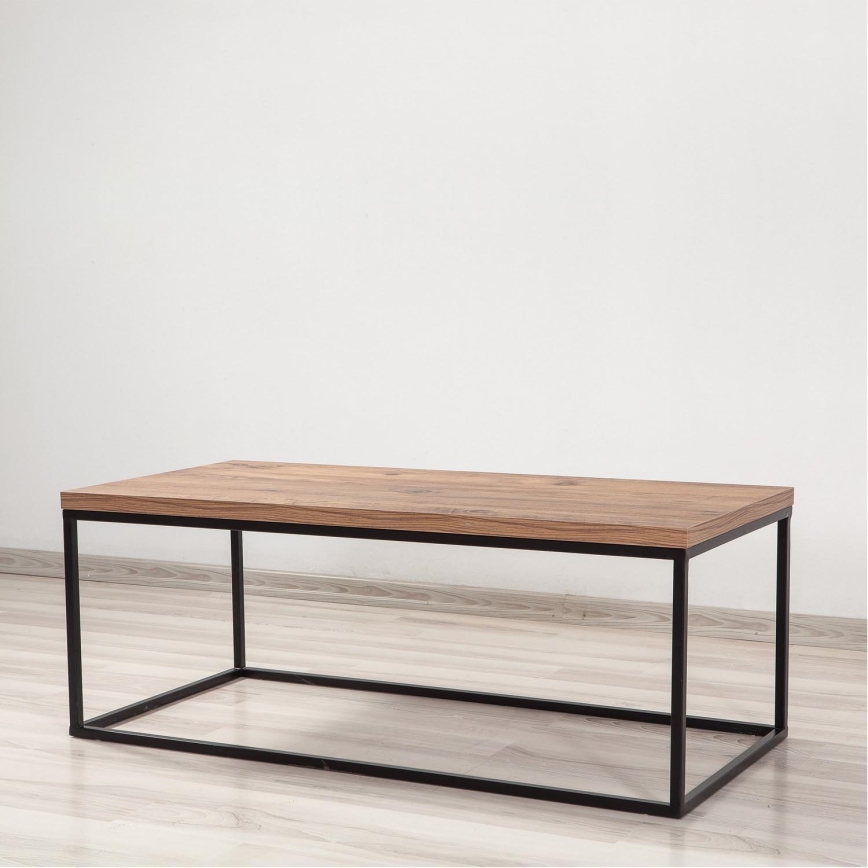 Tavolino QUANTUM 34x95 cm marrone/nero
