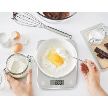 Tefal - Bilancia da cucina OPTISS 2xAAA bianco