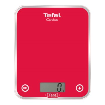 Tefal - Bilancia da cucina RASPBERRY 2xAAA rosso