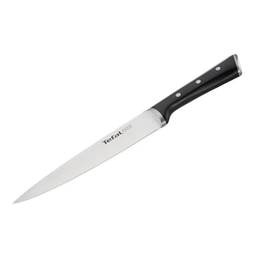 Tefal - Coltello da intaglio in acciaio inox ICE FORCE 20 cm cromo/nero