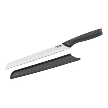 Tefal - Coltello da pane in acciaio inox COMFORT 20 cm cromo/nero