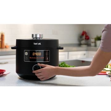 Tefal - Pentola elettrica multifunzionale TURBO CUISINE 4,8 l 1090W/230V nero