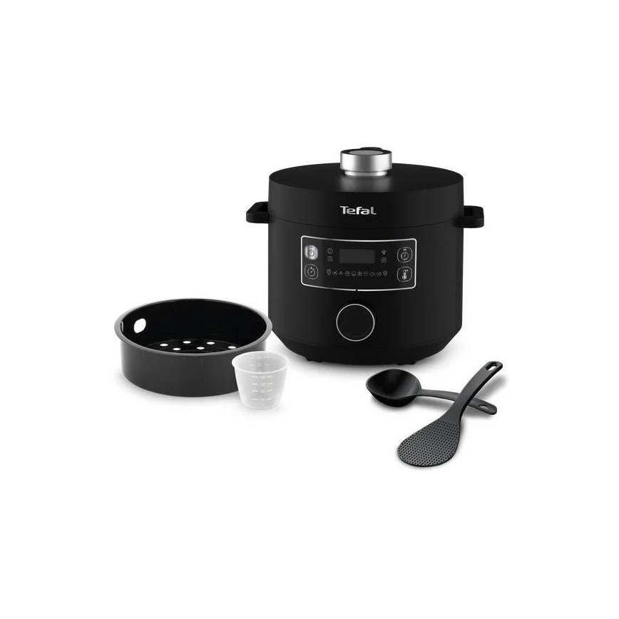 Tefal - Pentola elettrica multifunzionale TURBO CUISINE 4,8 l 1090W/230V nero