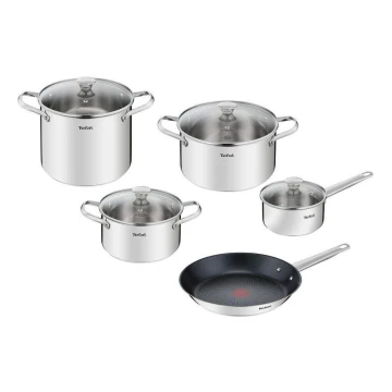 Tefal - Set di pentole 9 pz COOK EAT acciaio inossidabile