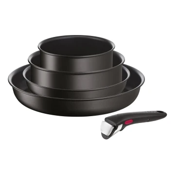 Tefal - Set di pentole INGENIO ECO RESIST con superficie in titanio 5 pz