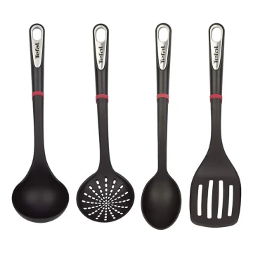 Tefal - Set di utensili da cucina 4 pz INGENIO nero