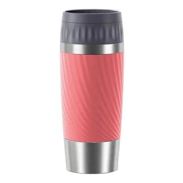 Tefal - Tazza termica 360 ml EASY TWIST MUG acciaio inossidabile/rosa