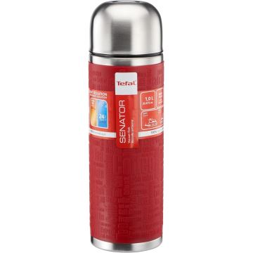 Tefal - Thermos con tazza  1 l SENATOR acciaio inossidabile/rosso
