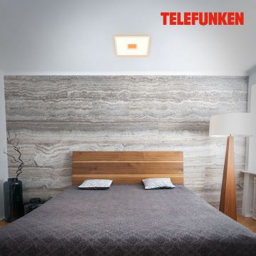 Telefunken 319406TF - Plafoniera dimmerabile RGBW LED/24W/230V 2700-6500K bianco + telecomando