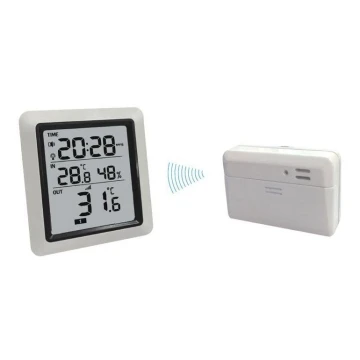 Termometro wireless con igrometro 2xAA