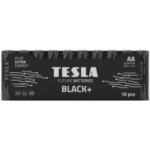 Tesla Batteries - 10 pz Batteria alcalina AA BLACK+ 1,5V 2800 mAh