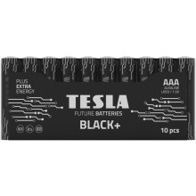 Tesla Batteries - 10 pz Batteria alcalina AAA BLACK+ 1,5V 1200 mAh