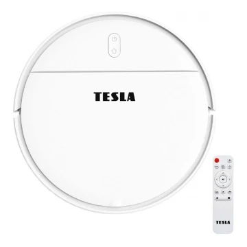 TESLA Electronics RoboStar - Aspirapolvere robot smart 2in1 2500 mAh Wi-Fi Tuya bianco + telecomando