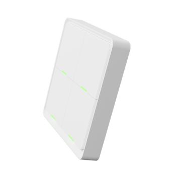 TESLA Smart - Interruttore domestico wireless intelligente 4P 1xCR2430 ZigBee