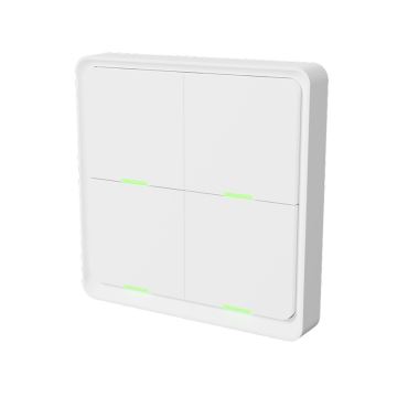 TESLA Smart - Interruttore domestico wireless intelligente 4P 1xCR2430 ZigBee