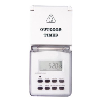 Timer digitale per esterni 230V/16A IP44