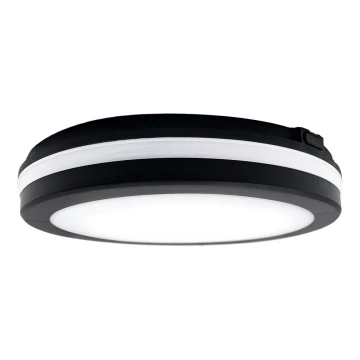 Top Lampada - Lampada LED da bagno COMET LED/15W/230V 3000/4000/6500K IP54 diametro 20 cm nero