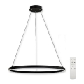 Top Lampada - Lampadario a sospensione con filo LED dimmerabile SATURN LED/30W/230V 3000-6500K nero + telecomando