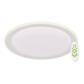 Top Lampada - Plafoniera LED dimmerabile NORMAN LED/60W/230V diametro 49 cm bianco + telecomando