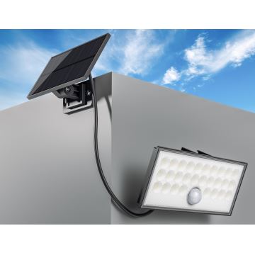 Top Light - Proiettore solare da parete a LED con sensore HELEON VARIO LED/8W/3,7V IP65 4000K + telecomando