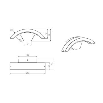 Trio - Applique a LED da esterno HARLEM LED/7,5W/230V IP54