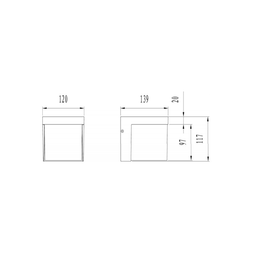 Trio - Applique a LED da esterno YANGTZE LED/4,5W/230V IP54 3000K