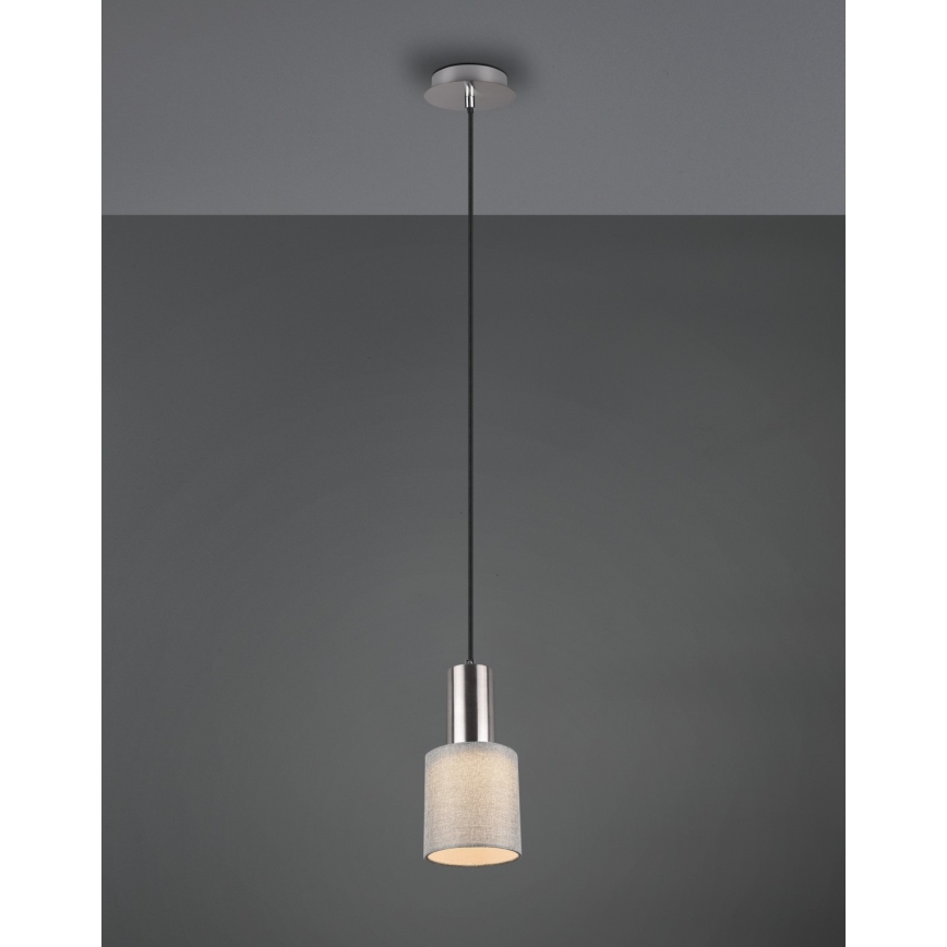 Trio - Lampadario su corda WAILER 1xGU10/5W/230V grigio