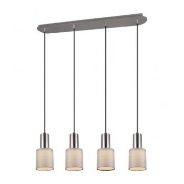 Trio - Lampadario su corda WAILER 4xGU10/5W/230V grigio