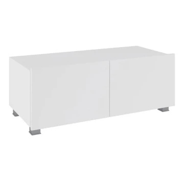 TV tavolo PAVO 37x100 cm bianco lucido