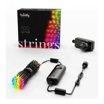 Twinkly - LED RGB Dimmerabile per esterni strisce natalizie STRINGS 100xLED 11,5m IP44 Wi-Fi