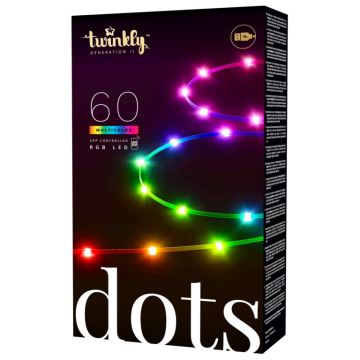 Twinkly - LED RGB Striscia dimmerabile DOTS 60xLED 3 m Wi-Fi USB