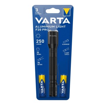 Varta 16607101421 - Torcia LED ALUMINIUM LIGHT LED/2xAA