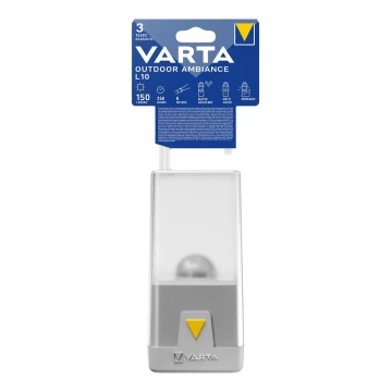 Varta 16666101111 -LED Lampada da campeggio dimmerabile OUTDOOR AMBIANCE LED/3xAA